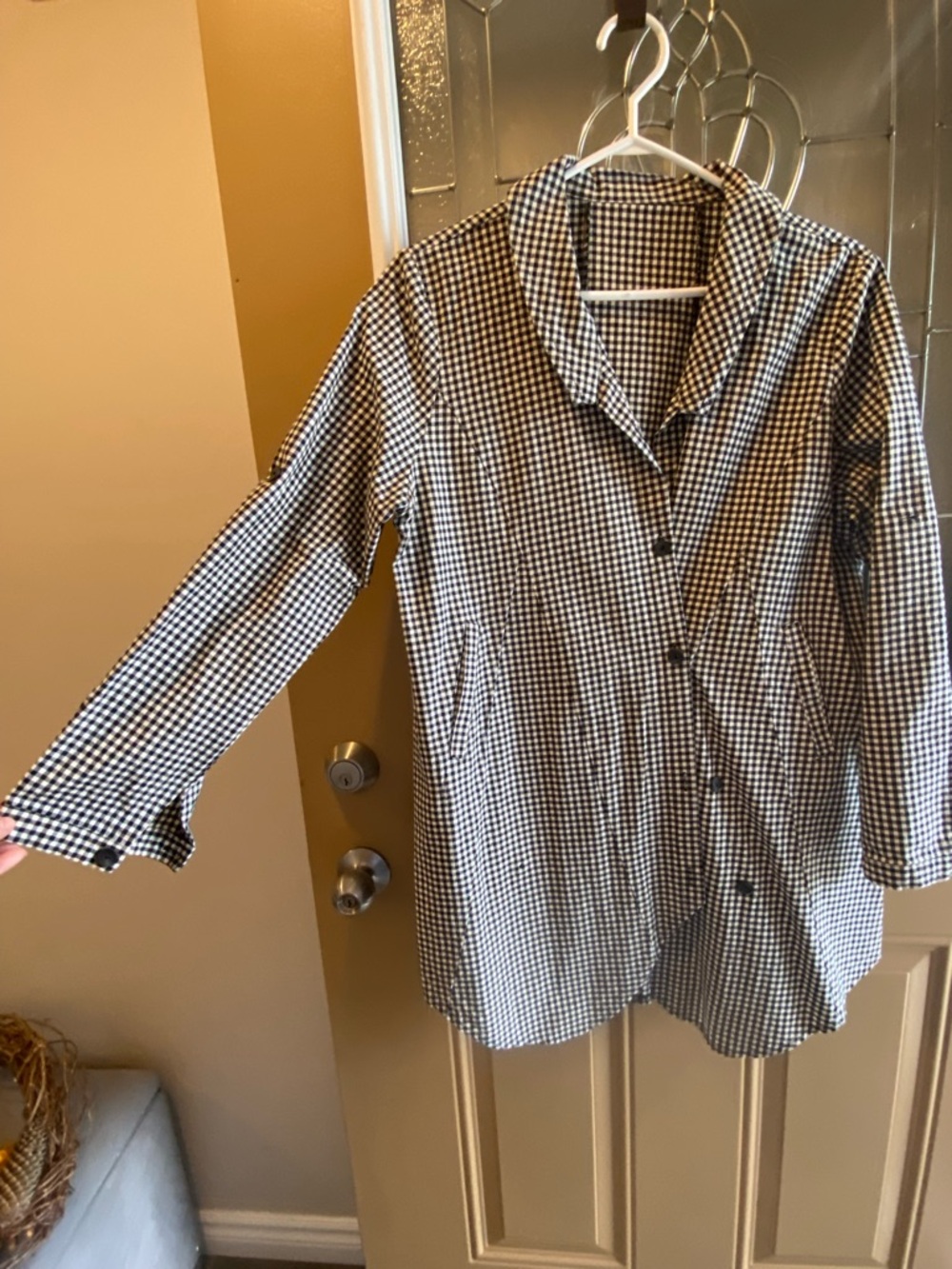 Women’s Cotton Gingham Tunic Top